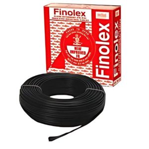 Finolex 0.5 SQMM SINGLE CORE (FR) PVC INS. COPPER FLEXIBLE CABLE BLACK - (100 Meters)