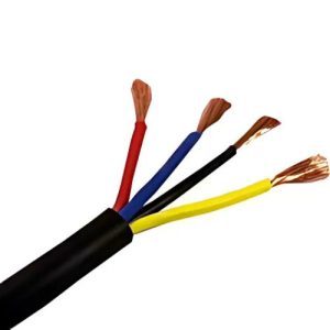 Polycab 0.5 Sqmm, 4 core Pvc Insulated Copper Flexible Black Frls Cable (100 Meters)