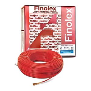 Finolex 1 SQMM SINGLE CORE (FR) PVC INS. COPPER FLEXIBLE CABLE RED - (100 Meters)